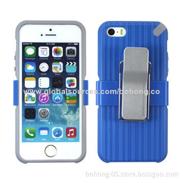 Holster case made of TPU+PC, slim design, same design for iPhone 5S/4S/S4/S5